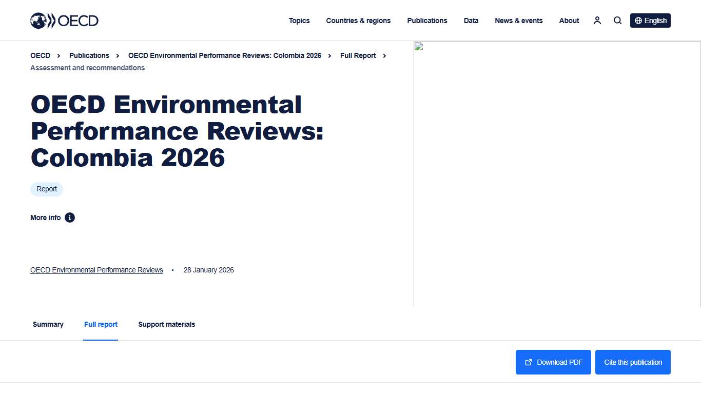 Assessment and recommendations: OECD Environmental Performance Reviews: Colombia 2026 OECD
